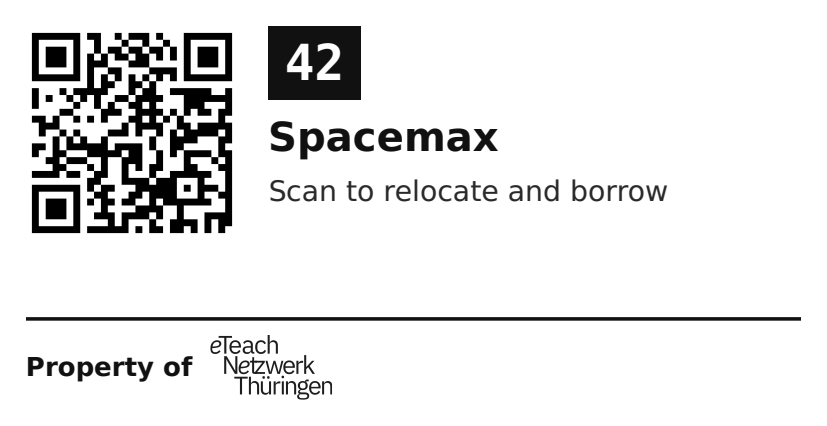 Label sticker 70 × 36 mm for UID 42