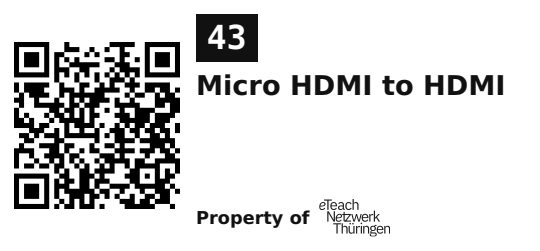 Label sticker 45.7 × 21.2 mm for UID 43
