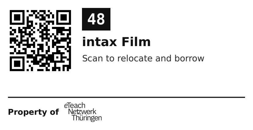 Label sticker 70 × 36 mm for UID 48