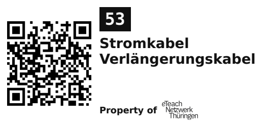 Label sticker 45.7 × 21.2 mm for UID 53