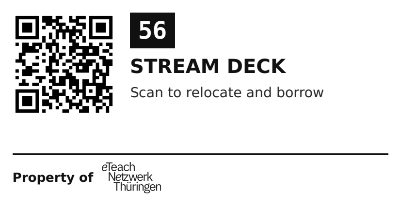Label sticker 70 × 36 mm for UID 56