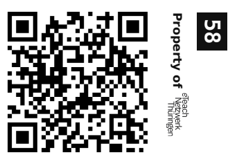 Label sticker 30 × 20 mm for UID 58