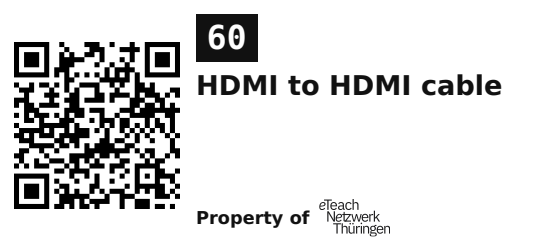Label sticker 45.7 × 21.2 mm for UID 60