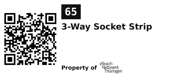 Label sticker 45.7 × 21.2 mm for UID 65