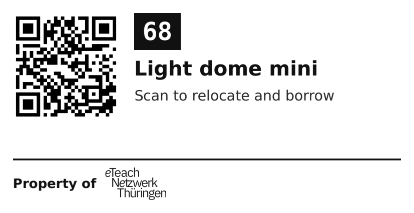 Label sticker 70 × 36 mm for UID 68