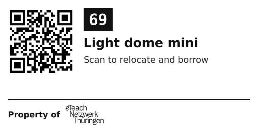 Label sticker 70 × 36 mm for UID 69