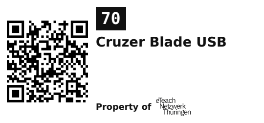 Label sticker 45.7 × 21.2 mm for UID 70