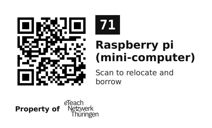 Label sticker 70 × 42.3 mm for UID 71