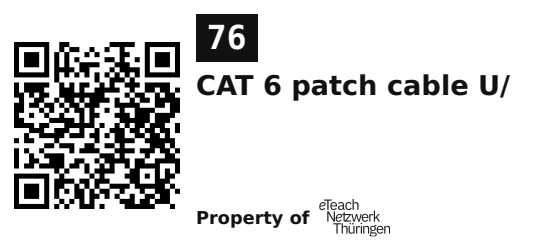 Label sticker 45.7 × 21.2 mm for UID 76