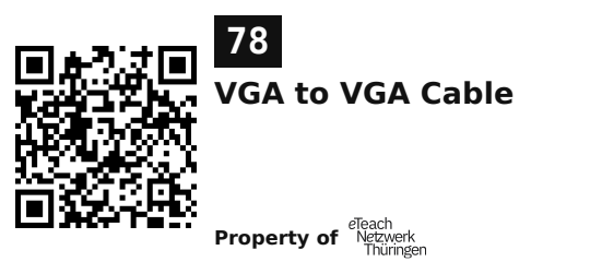 Label sticker 45.7 × 21.2 mm for UID 78