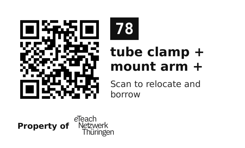 Label sticker 70 × 42.3 mm for UID 78