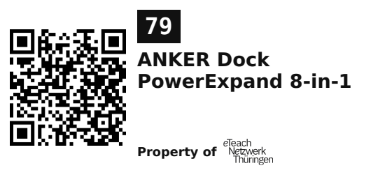 Label sticker 45.7 × 21.2 mm for UID 79