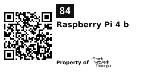 Label sticker 45.7 × 21.2 mm for UID 84