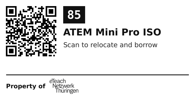 Label sticker 70 × 36 mm for UID 85