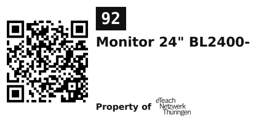 Label sticker 45.7 × 21.2 mm for UID 92